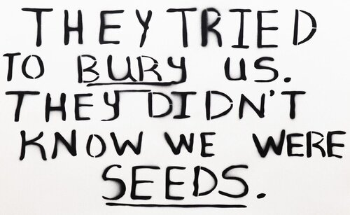 They Tried To Bury Us But They Didn't Know We Were Seed by Sam Durant, Work on Paper for Sale on Singulart