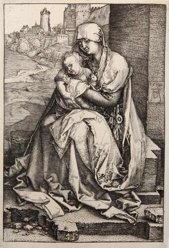 La Vierge assise au Pied d'une Muraille van Albrecht Dürer, Afdruk te koop op Singulart