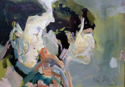 Beziehung zu zweit di Mila Veljac'a, Pittura in vendita su Singulart