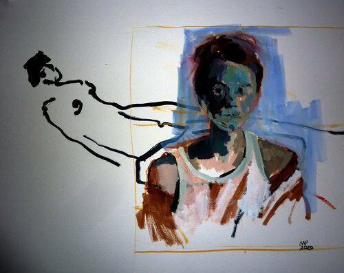 dieser gewisse eine Moment. di Mila Veljac'a, Disegno in vendita su Singulart