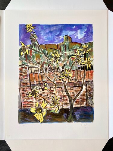Sunflowers by Bob Dylan, Print for Sale on Singulart