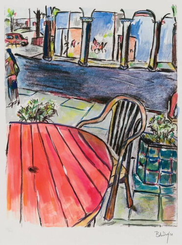 Sidewalk Cafe by Bob Dylan, Print for Sale on Singulart