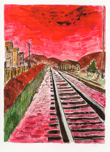 Train Tracks by Bob Dylan, Print for Sale on Singulart
