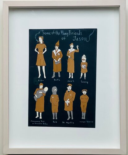 Some of the Many Friends of Jason, for Jason Polan by Marcel Dzama, Work on Paper for Sale on Singulart