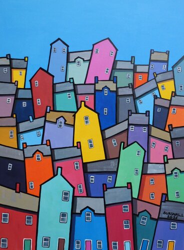 Differential Settlements di Paul Bursnall, Pittura in vendita su Singulart
