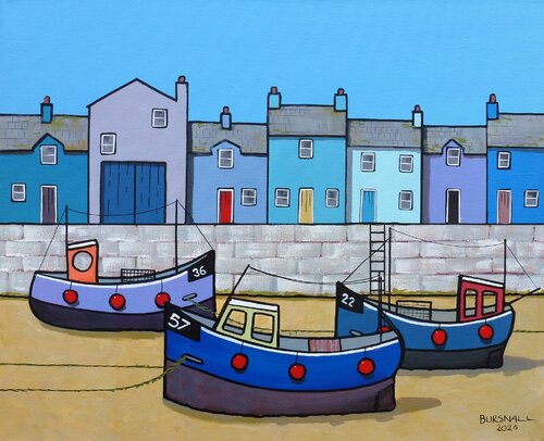 A Blue Harbour di Paul Bursnall, Pittura in vendita su Singulart