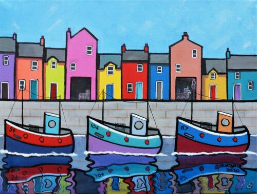 Double view di Paul Bursnall, Pittura in vendita su Singulart