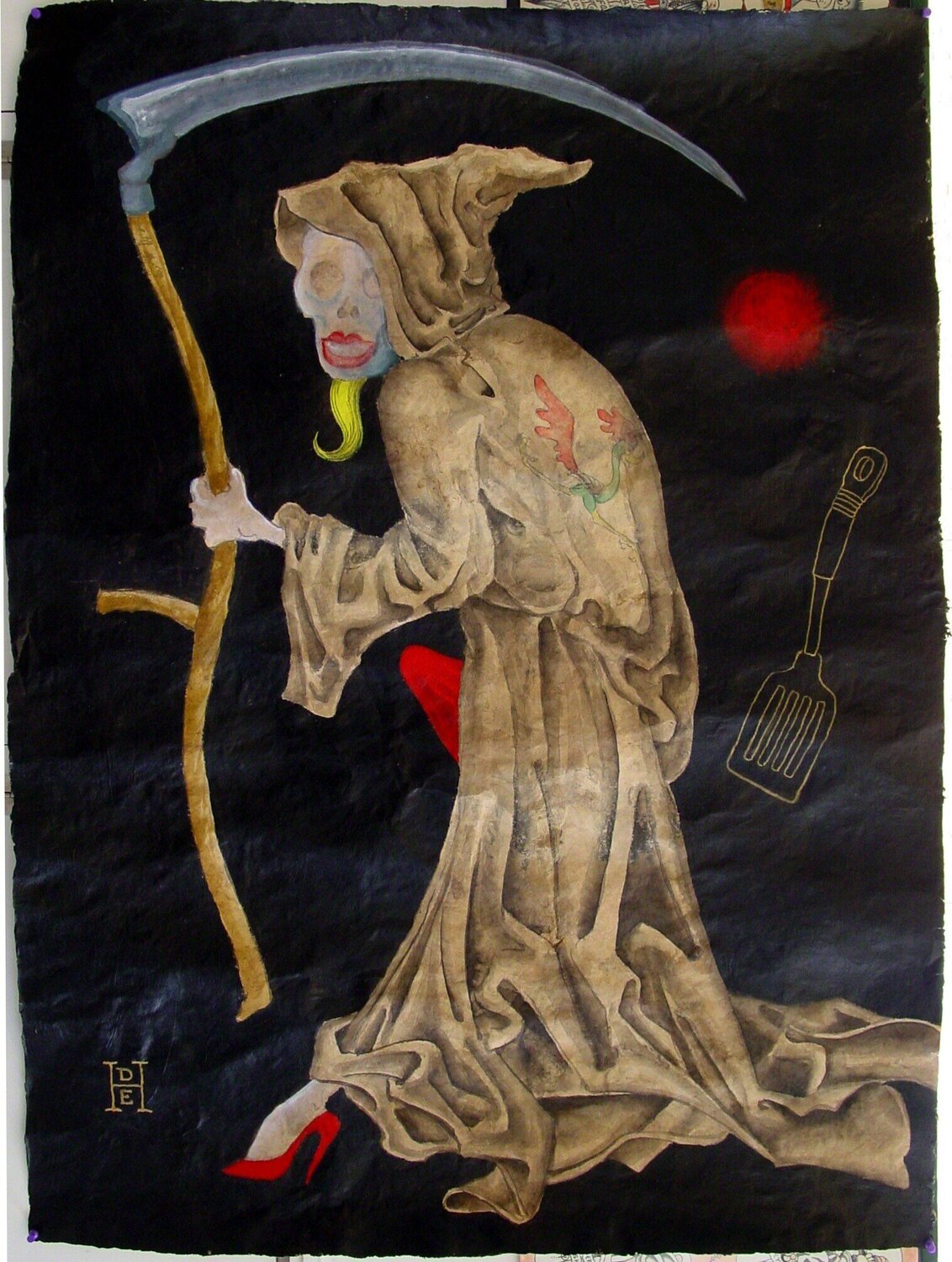 Trans Reaper Don Ed Hardy Dipinto originale in vendita