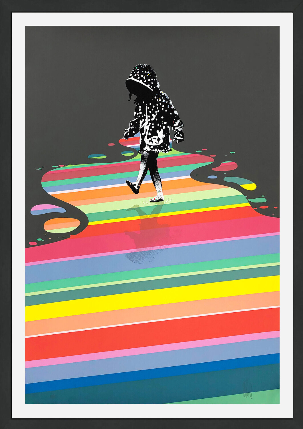 After the Rain (framed hand signed screen print) Eelus