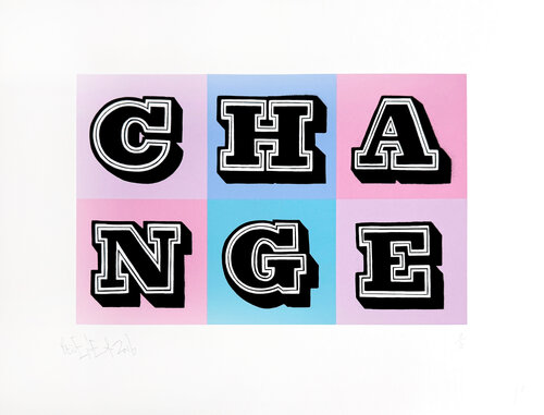 Change (Special Edition) di Ben Eine, Stampa in vendita su Singulart
