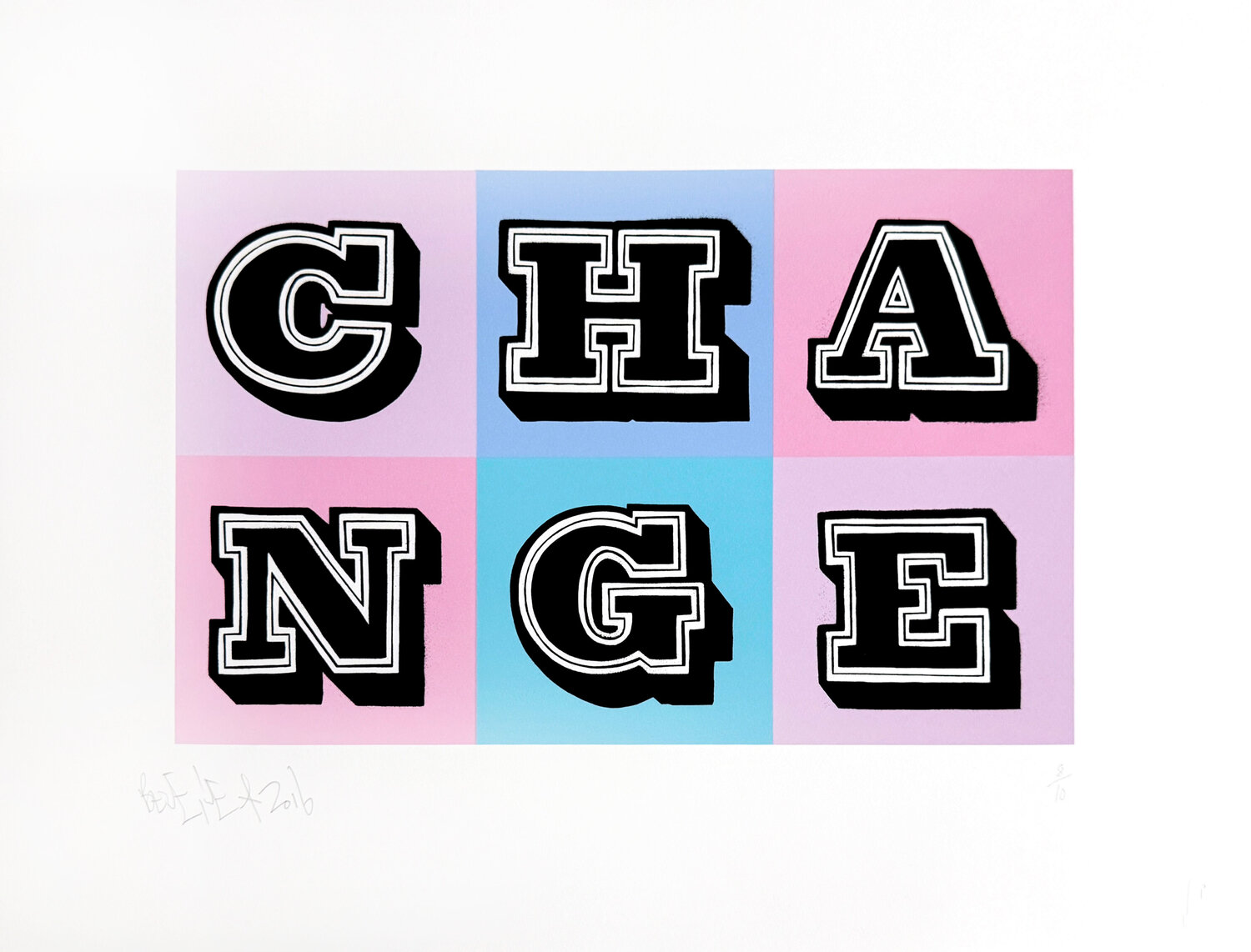 Change (Special Edition) Ben Eine