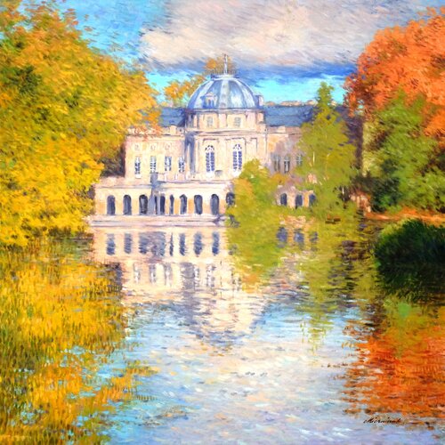 Lake Castle Monrepos 2. van Richard Mierniczak, Schilderij te koop op Singulart