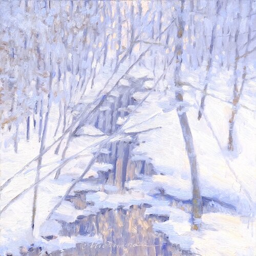 Winter in the Forest 2. par Richard Mierniczak, Peinture en vente sur Singulart
