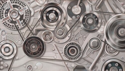 Relikt 2. - Engine von Richard Mierniczak, Malerei kaufen auf Singulart