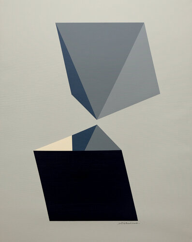 Composition 29 - Pyramidal par Richard Mierniczak, Peinture en vente sur Singulart