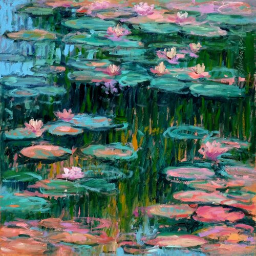 Nenuphars 3. van Richard Mierniczak, Schilderij te koop op Singulart