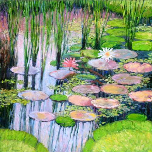 In the botanical garden 1. di Richard Mierniczak, Pittura in vendita su Singulart