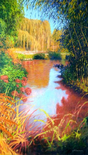 In the botanical garden 3. par Richard Mierniczak, Peinture en vente sur Singulart