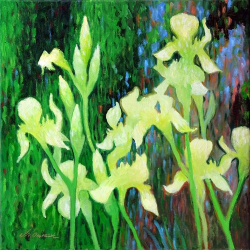 White irises von Richard Mierniczak, Malerei kaufen auf Singulart
