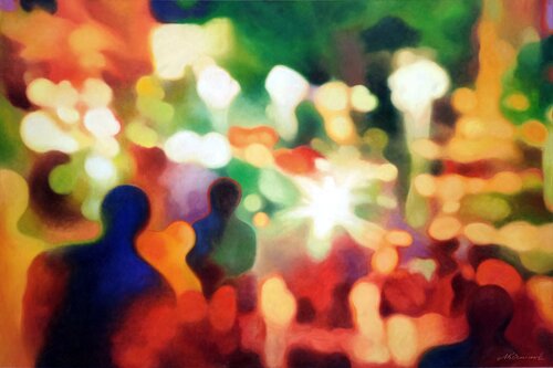 Stuttgart Bolz Street - Saturday Night von Richard Mierniczak, Malerei kaufen auf Singulart