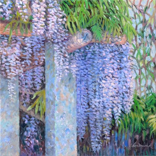 Mainau garden 02. - Wisteria van Richard Mierniczak, Schilderij te koop op Singulart