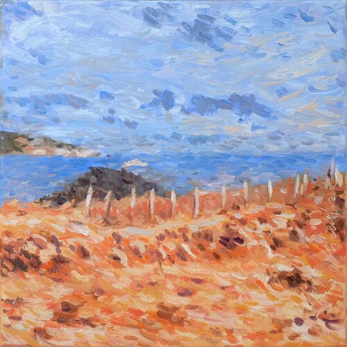 Sea from the Cap d'Antibes par Richard Mierniczak, Peinture en vente sur Singulart