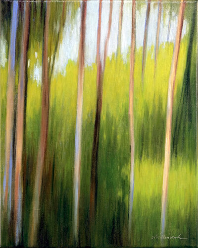 Forest in the morning van Richard Mierniczak, Schilderij te koop op Singulart