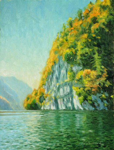 At Koenigssee 1. (Bavaria) by Richard Mierniczak, Painting for Sale on Singulart