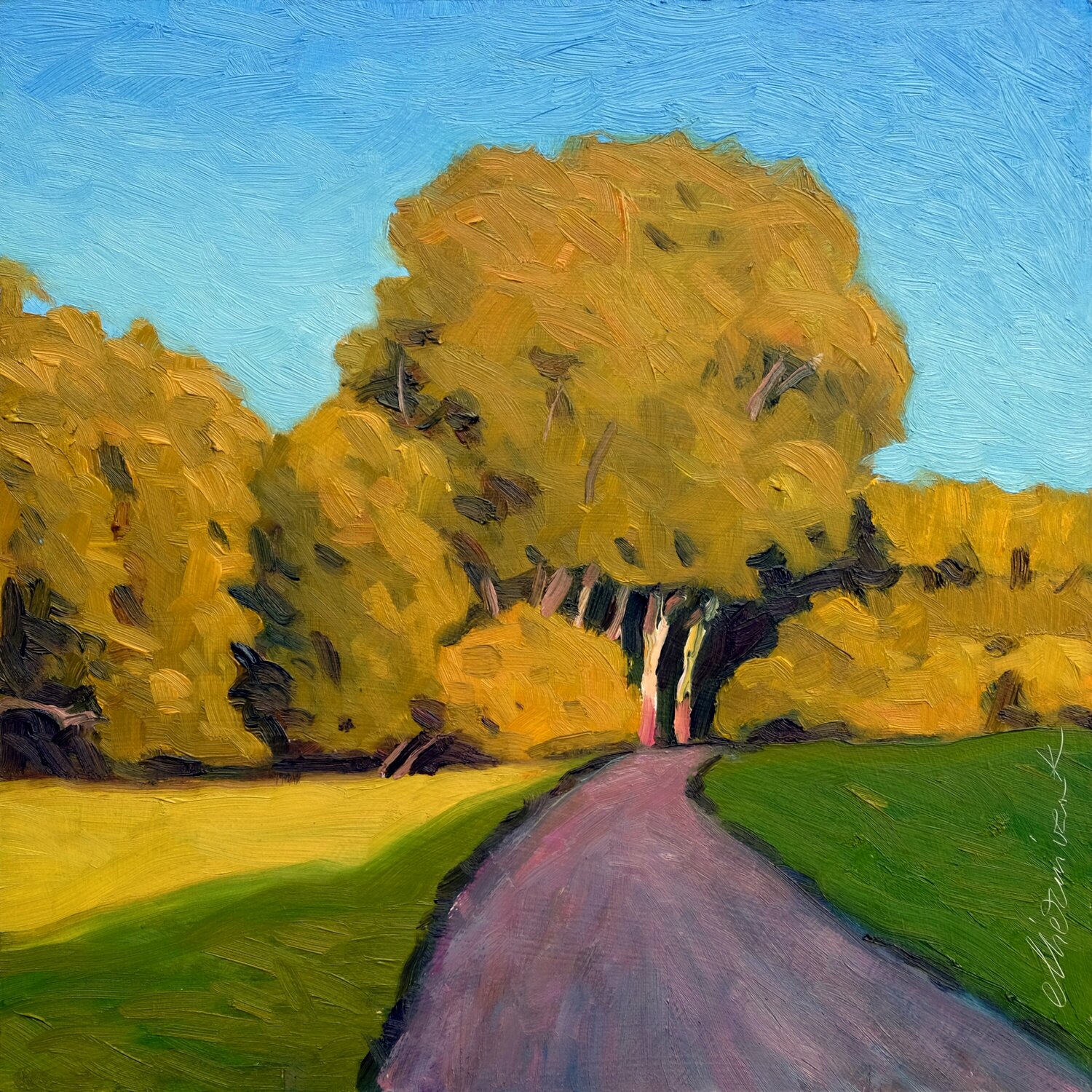 In the Evening Sun - In the Black Forest 15. Richard Mierniczak Originalgemälde zu verkaufen