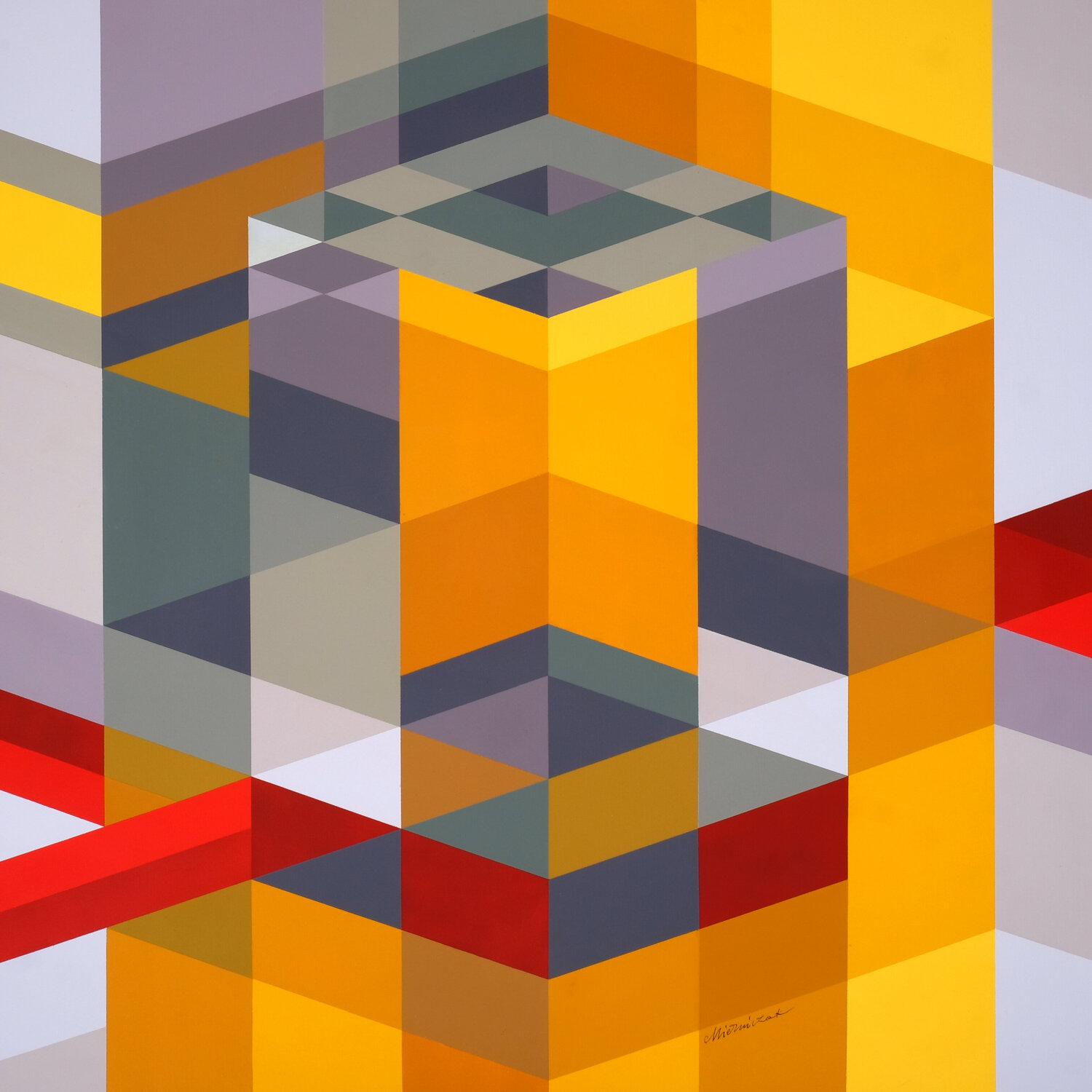 Composition 32. - Red path Richard Mierniczak