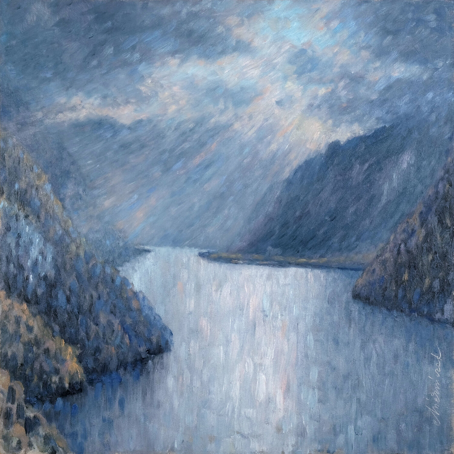 Lake Königssee (Bavaria) Richard Mierniczak Originalgemälde zu verkaufen