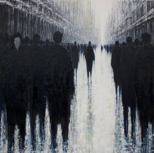 Disconnected van Lesley Oldaker, Schilderij te koop op Singulart