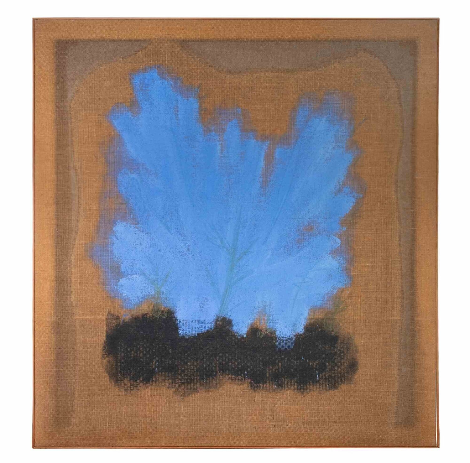 Blue Mass on Black Salvatore Emblema Pintura original en venta