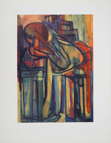 Femme assise by Maurice Estève, 版画 for Sale on Singulart