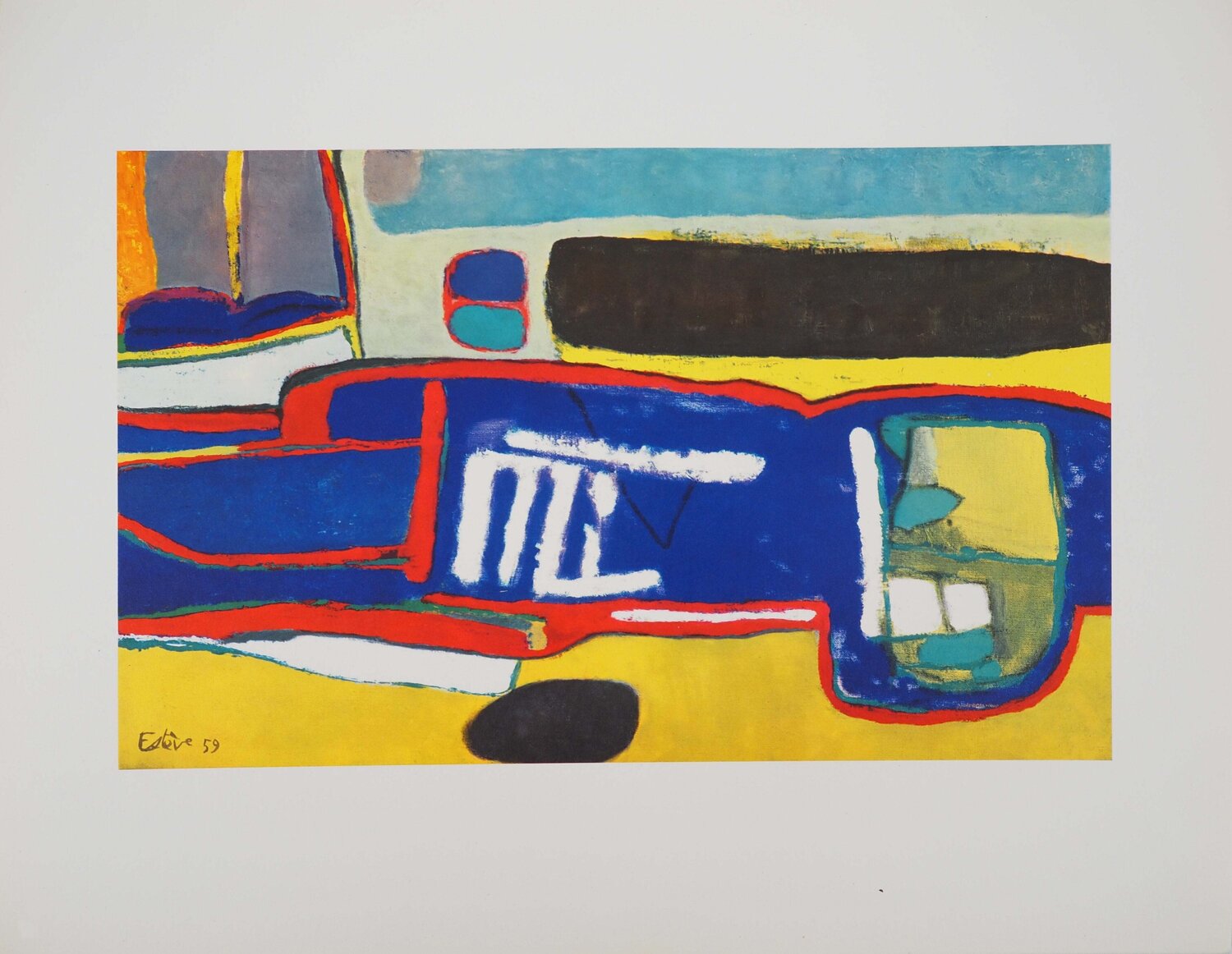 Lalongue Maurice Estève Print for sale