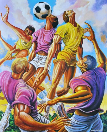 Effort (Football) de Ernie Eugene Barnes, Impresión a la venta en Singulart
