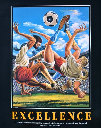 Excellence (Football) by Ernie Eugene Barnes, Print for Sale on Singulart