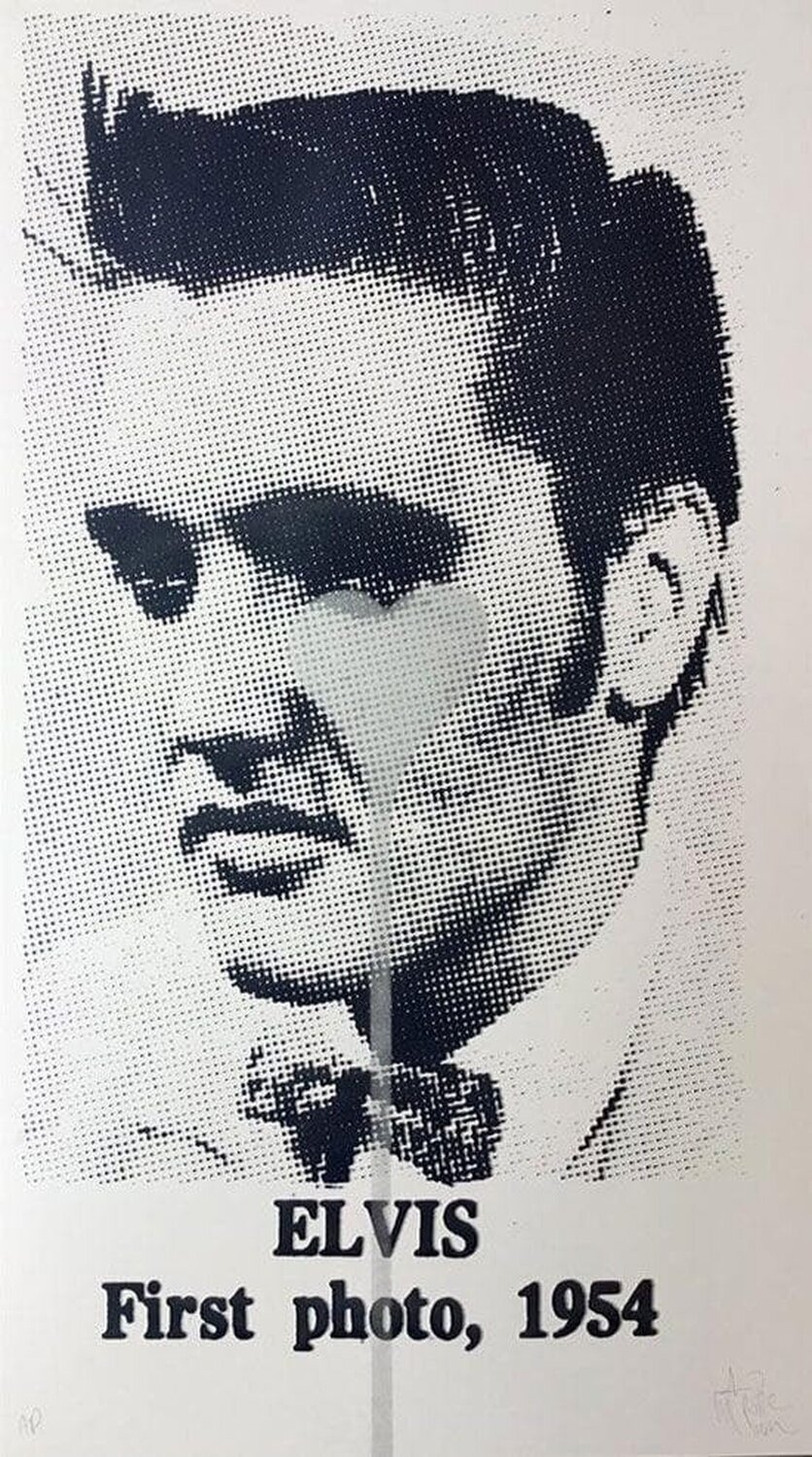 Elvis First Photo, 1954 Silver Heart Pure Evil
