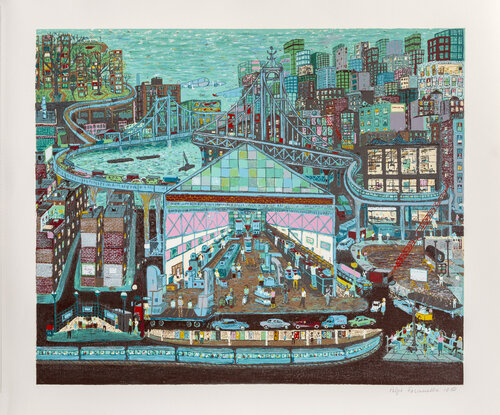 Going to Work von Ralph Fasanella, Druck kaufen auf Singulart