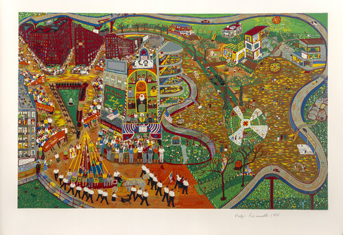 May Day van Ralph Fasanella, Afdruk te koop op Singulart