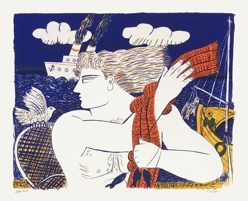 Un voyage unique by Alekos Fassianos, Print for Sale on Singulart