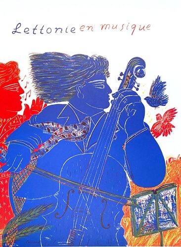 Lettonie en musique van Alekos Fassianos, Afdruk te koop op Singulart