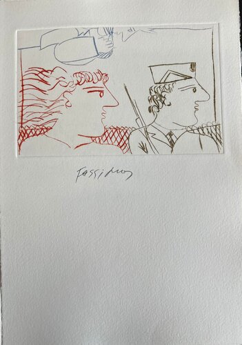 Untitled (Two figures) de Alekos Fassianos, Impresión a la venta en Singulart