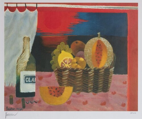 Red Sunset de Mary Fedden, Impresión a la venta en Singulart