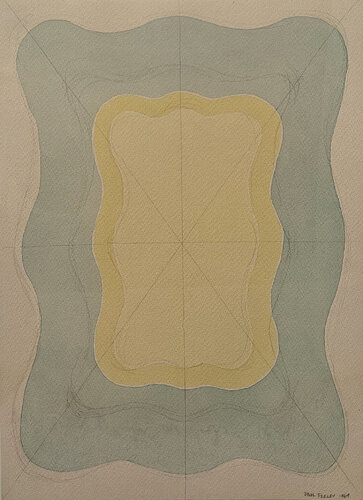 Study for Alruccabah by Paul Feeley, 종이 for Sale on Singulart