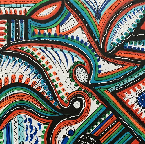 Life in Colors 51 van Veronica Vilsan, Schilderij te koop op Singulart