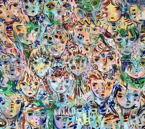 Souls 4 van Veronica Vilsan, Schilderij te koop op Singulart