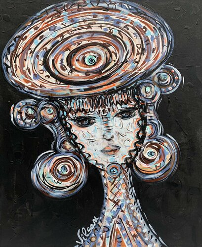 The Queen 8 van Veronica Vilsan, Schilderij te koop op Singulart