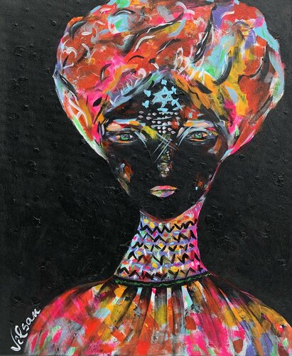 The Queen 9 van Veronica Vilsan, Schilderij te koop op Singulart