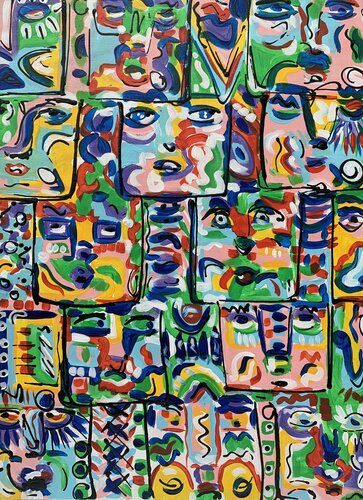 Free Spirits 3 van Veronica Vilsan, Schilderij te koop op Singulart